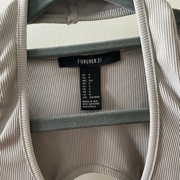 NWOT Forever 21 Rib Halter Open Cutout Back Dress - Picture 5 of 6